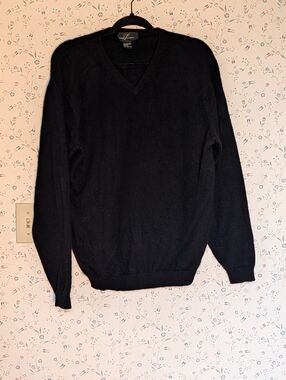 🖤 V-neck M Sweater Cashmere boyfriend sweater unisex preppy dark academia